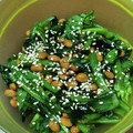 ムッチムチ's cooksnap of when they made 簡単☆おかず☆おつまみ☆ほうれん草納豆.