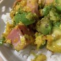 ariyuch's cooksnap of when they made 簡単！濃厚アボカドカルボナーラ丼★.