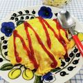 在宅勤務のおじさん's cooksnap of when they made 冷凍ご飯で わが家定番のオムライス.