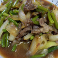 ゆうこりん♡岡山県's cooksnap of when they made 超簡単！牛肉とにんにくの芽の甘辛炒め！.
