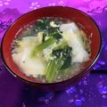 ankotetu's cooksnap of when they made 簡単美味！ほうれん草とワンタンの卵スープ.