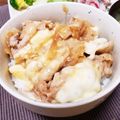 knkmym's cooksnap of when they made チーズ豚丼.