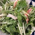 ベティ３'s cooksnap of when they made 水菜とカニカマのマヨサラダ！.