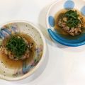 ai_卵料理だいすき's cooksnap of when they made 鮭フレークの焼きおにぎりだし茶漬け♪.
