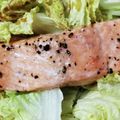 チョコ♪ミント's cooksnap of when they made 鮭と野菜のレンジ蒸し.