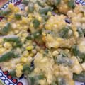Asamiler's cooksnap of when they made いんげんとコーンのかき揚げ♪.