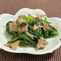 まっちぃなー's cooksnap of when they made ほうれん草のベーコン舞茸ガーリックあえ.