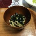 クック3693DP☆'s cooksnap of when they made レンジで5分卵わかめうどん.