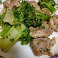 クックNN1BQ8☆'s cooksnap of when they made 鶏モモ肉とブロッコリーの粒マスタード炒め.