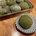 ちゃ・こ～る's cooksnap of when they made もち粉☆レンジで簡単！よもぎ餅・草大福♪.