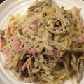 ベティ３'s cooksnap of when they made しめじとエノキの柚子胡椒ペペロンチーノ.