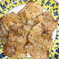 Tanabei☆'s cooksnap of when they made 豚生姜焼きdeゴマカツ.