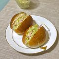 キンプリ's cooksnap of when they made ハニマスキャベツ&ハムのドックパン.