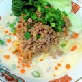 bigflowers's cooksnap of when they made 豆乳担々麺.