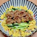 きなこもっちり's cooksnap of when they made 豚バラとふわとろ卵のチラシ寿司.
