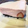 beanssmile's cooksnap of when they made ピンクな♡苺レアチーズケーキ.