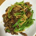 ☆hiroppy☆'s cooksnap of when they made 子供が食べやすい牛肉炒め〜青椒肉絲風〜.