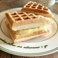 ばぢこ's cooksnap of when they made 簡単Ver.ふわりん♡ワッフルカスタード.