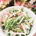 ゆるмαмα's cooksnap of when they made 水菜とカニカマのマヨサラダ！.