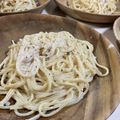 papikun's cooksnap of when they made サイゼリア風タラコパスタ.