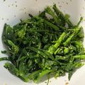 パンコパンダ's cooksnap of when they made ゴマ油薫る茎たち菜和え.