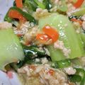 jam:863's cooksnap of when they made 青梗菜と彩り野菜の鶏そぼろあんかけ.
