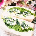 ゆるмαмα's cooksnap of when they made ほうれん草入りスクランブルエッグサンド☆.