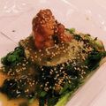 私市ビッキーズ津門巳's cooksnap of when they made “春菊/菊名ゴマしじみ味噌あんかけ”.