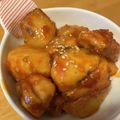 june1976's cooksnap of when they made 鶏もも肉と長いものヤムニョムチキン.