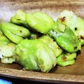 クックM96XDX☆'s cooksnap of when they made シンプルおつまみ☆空豆のチーズ炒め♪.