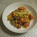 tttyama's cooksnap of when they made トマトと枝豆のピリ辛★卵入りひき肉炒め.