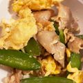 あやたん怪獣's cooksnap of when they made スナップえんどうと豚バラの玉子炒め.