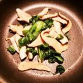 オデッタ's cooksnap of when they made レタス外葉と椎茸のオリーブオイル炒め.