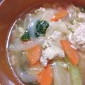 むいんとす's cooksnap of when they made 鶏団子スープ.