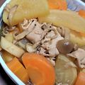 食べるって大事！'s cooksnap of when they made 豚薄切り肉・豚こまで♪豚肉と大根の煮物.