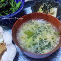 かおりかざり's cooksnap of when they made ✤お豆腐とワカメのかきたま汁(味噌汁)✤.