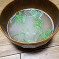 まーく71's cooksnap of when they made 中華スープ☆チャーハンのお供☆レンジ簡単.