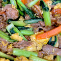 ﾐﾙｸﾃｨきーちゃん's cooksnap of when they made 豚こまと小松菜の焼肉のタレ炒め.