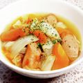 ☆★あんず姫★☆'s cooksnap of when they made 野菜たっぷり簡単時短ポトフ風スープ。.