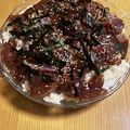 バンビーノ☆'s cooksnap of when they made 簡単！鰹のたたきで手ごね寿司.