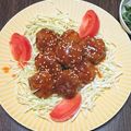 ちゅんまき☆'s cooksnap of when they made 簡単！揚げない肉団子の甘酢あん.