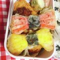 Rika☆Rin's cooksnap of when they made お弁当に〜♪リボン風カニかまの天麩羅.