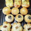 狼かあさん☆'s cooksnap of when they made 捏ねないパン生地ちぎりロールパン.