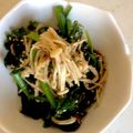 きなこ's cooksnap of when they made ほうれん草とえのきのレンチンおひたし.