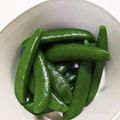 らばさん's cooksnap of when they made スナップエンドウの塩ゆで.