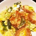 ゆずこゆず's cooksnap of when they made あぶら麩とキャベツの卵とじ.