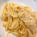 くやー's cooksnap of when they made めんたいこのカルボナーラ.