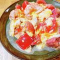 かわゆう1211's cooksnap of when they made スィートチリソースでえびトマトの卵炒め　.