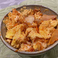 息子のために作る！'s cooksnap of when they made 簡単料理☆卵とキムチのレンジだけのおかず.