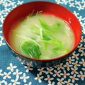 ふうはっちゃん's cooksnap of when they made 新たまねぎ＆水菜たっぷりのお味噌汁.